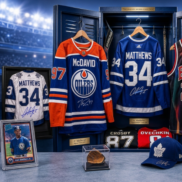 Signed sports jerseys memorabilia