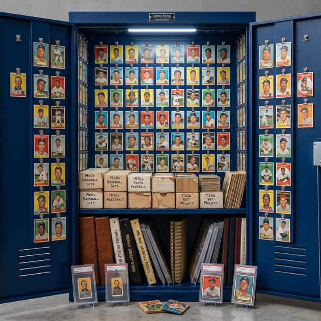 Vintage sports cards collection