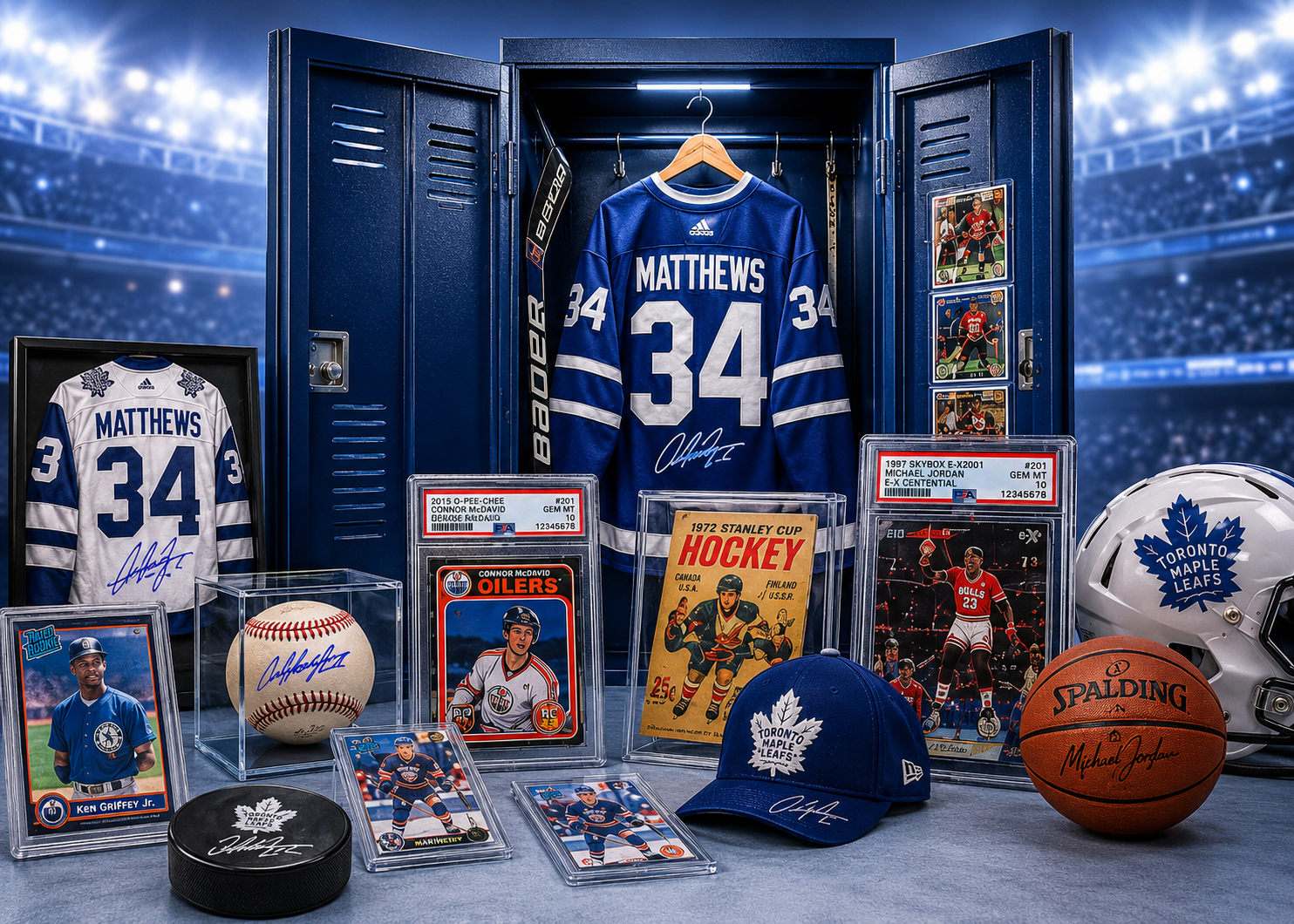 Sports locker collection hub