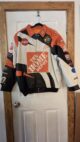NASCAR #20 Tony Stewart Home Depot Leather Orange/White/Black Jacket XL - Image 6
