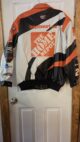 NASCAR #20 Tony Stewart Home Depot Leather Orange/White/Black Jacket XL - Image 5