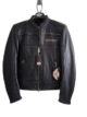 #10108. HD Black Genuine Leather Jacket Small