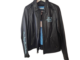 #10366. HD Black Genuine Leather with Blue Liner Jacket X-Large