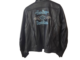 #10366. HD Black Genuine Leather with Blue Liner Jacket X-Large - Image 6