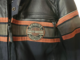 #10367. HD Black & Orange Genuine Leather Jacket X-Large - Image 5