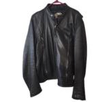 #10371. HD Black Genuine Leather Jacket X-Large
