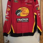 NASCAR CHASE Authentics Bass Pro Shop Tracker Boats Red Jacket with Tags XL