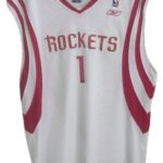 Tracy McGrady #1 Houston Rockets Reebok Jersey Large – White NBA Throwback