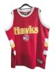 Atlanta Hawks Hardwood Classics Jersey 2XL Majestic Red Throwback NBA