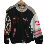 NASCAR #3 Dale Earnhardt Winston Cup 7X Champion Leather & Wool Black Jacket L