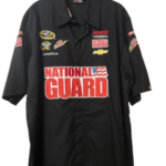 10187 NASCAR Dale Jr NationGuard Black Crew Shirt XL