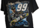 10847 NASCAR #99 Carl Edwards AFLAC Black T-Shirt Medium - Image 5