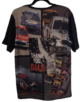 11093 NASCAR All Over Print Racing T-Shirt Large Multi-Car Graphics - Image 2