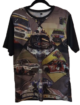 11093 NASCAR All Over Print Racing T-Shirt Large Multi-Car Graphics